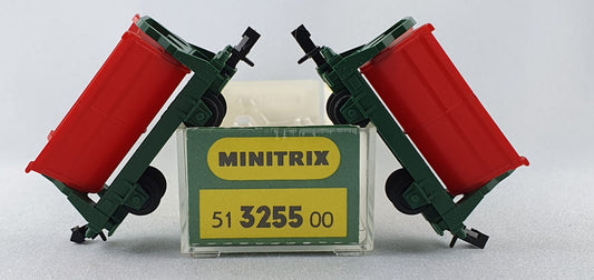 Minitrix 51 3255 tipper truck set red orig. (E6914) 