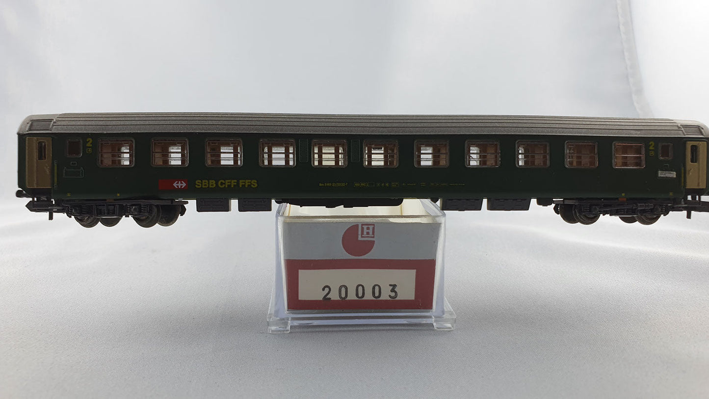 Hobbytrain 20003 SBB Abteilwagen 2. Kl. OVP (E3295)