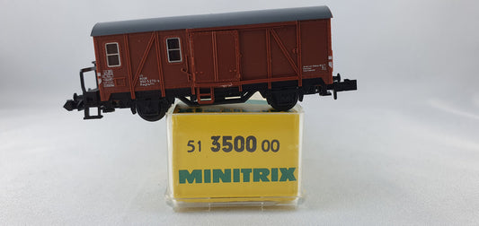 Minitrix 51 3500 00 DB Güterzug Begleitwagen OVP (DP290)