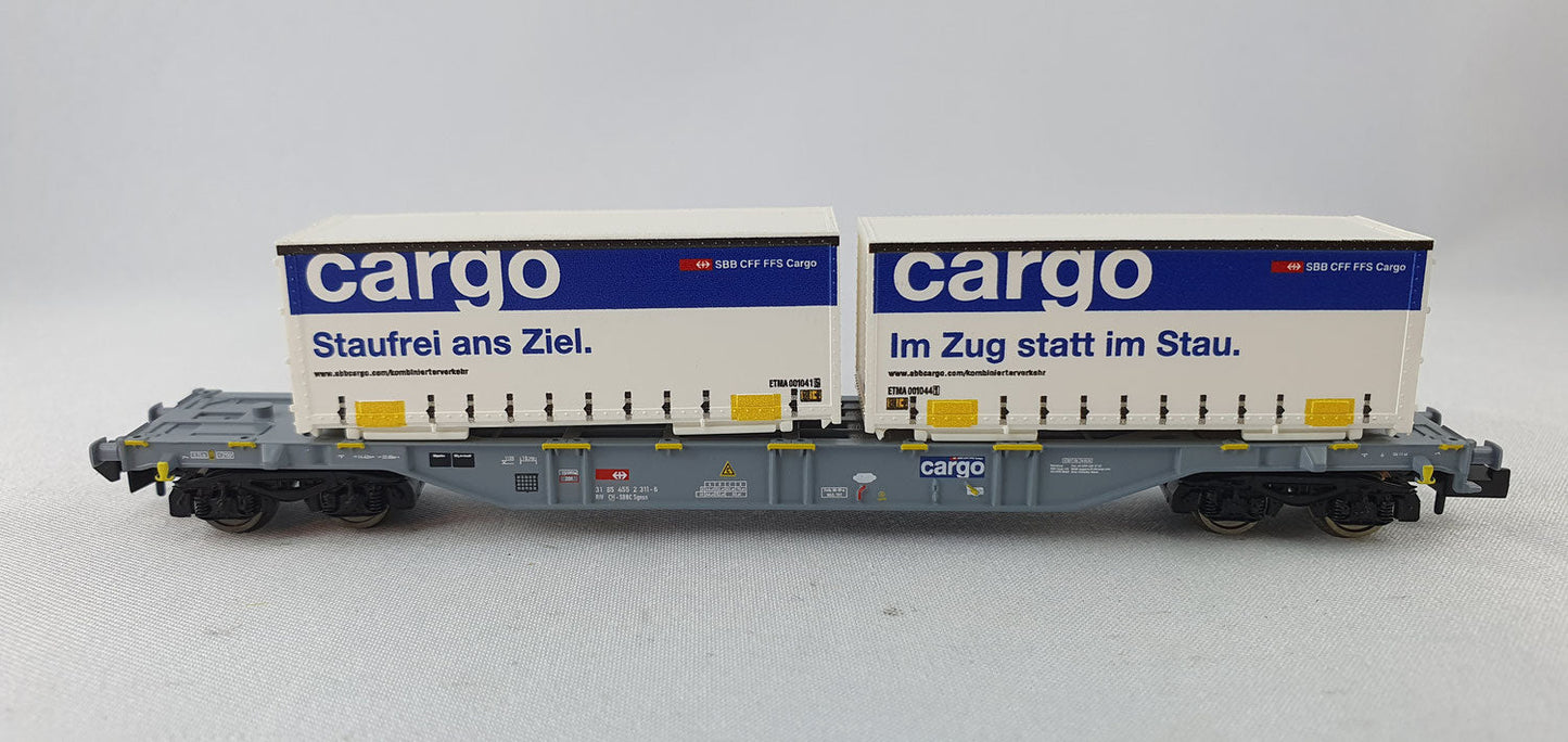 Fleischmann 865244 SBB Container Tragwagen "Cargo" OVP (EB7)