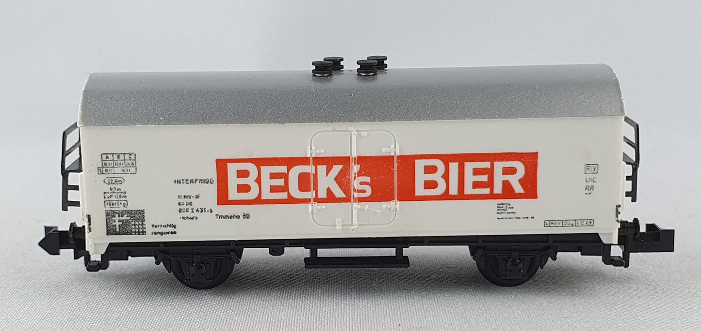 Minitrix 51 3532 00 DB Bierwagen "Becks Bier" OVP (E2276)