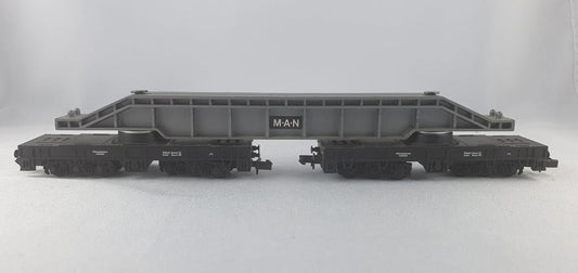 Arnold 4931 DB Schwerlastenwagen mit Brückenpfeiler MAN grau (DG664)