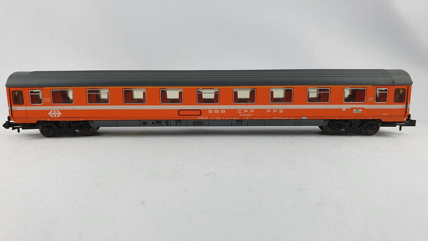 Minitrix 51 3106 00 SBB Schnellzugwagen 1. Kl. orange OVP (DP203)
