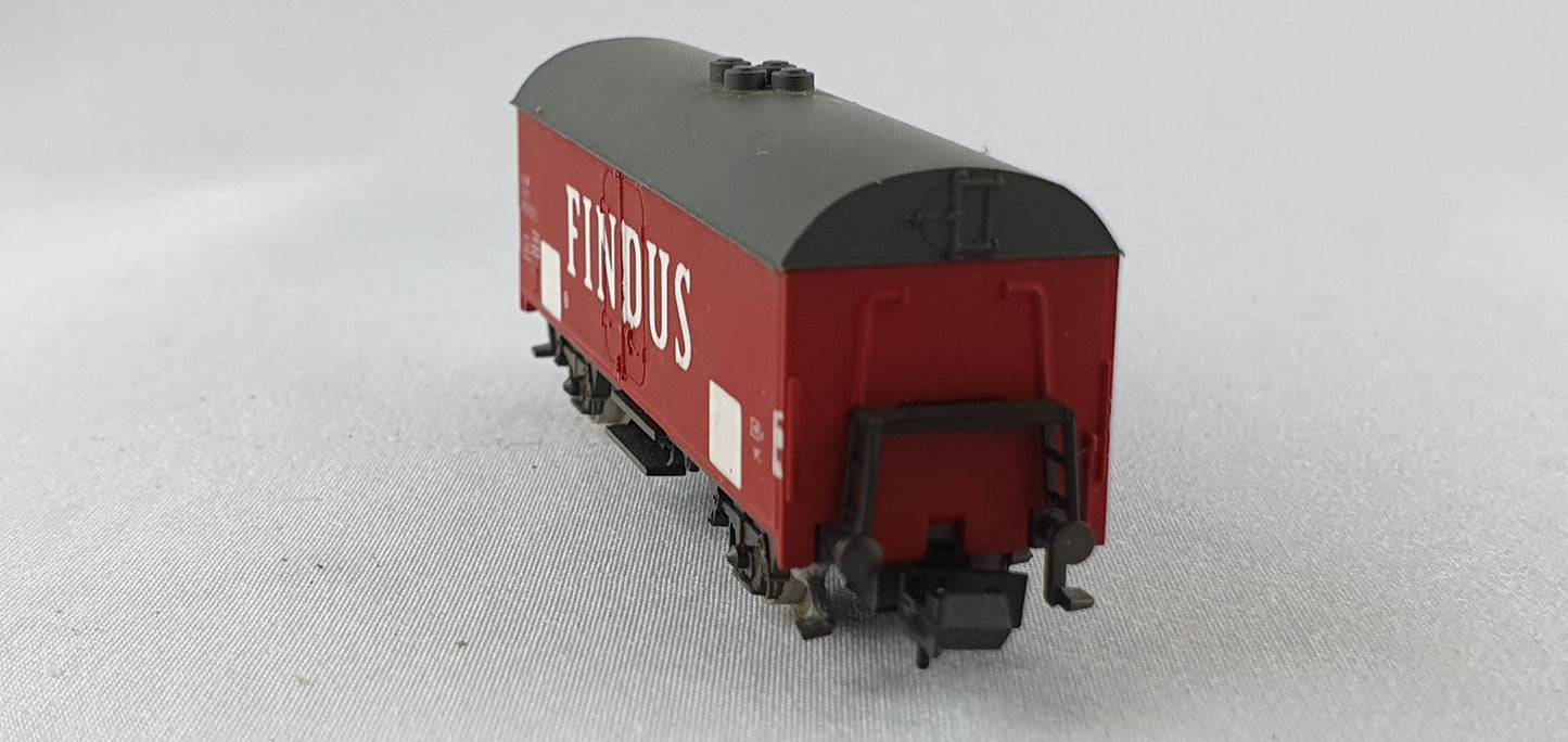 Rivarossi 9314 SJ Kühlwagen "FINDUS" rot OVP (E6908)