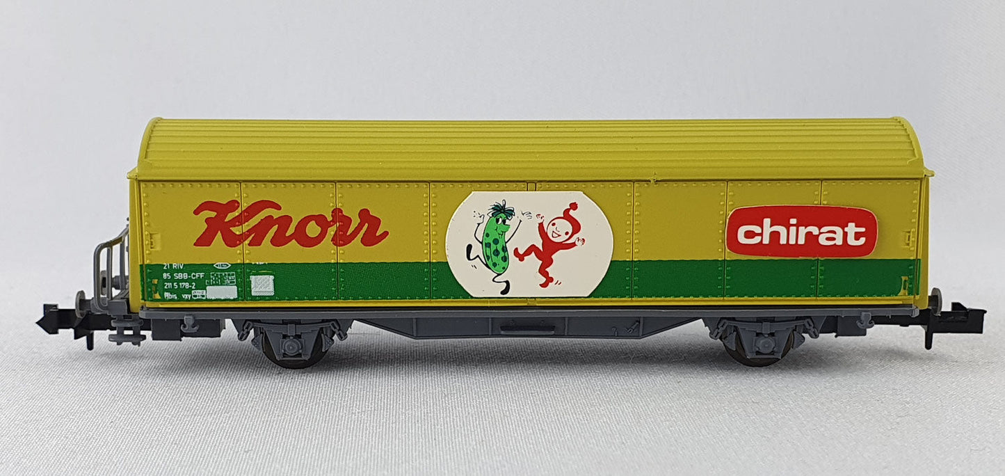 Roco 25231 SBB Schiebewandwagen "Knorr + Chirat" OVP (DG410)