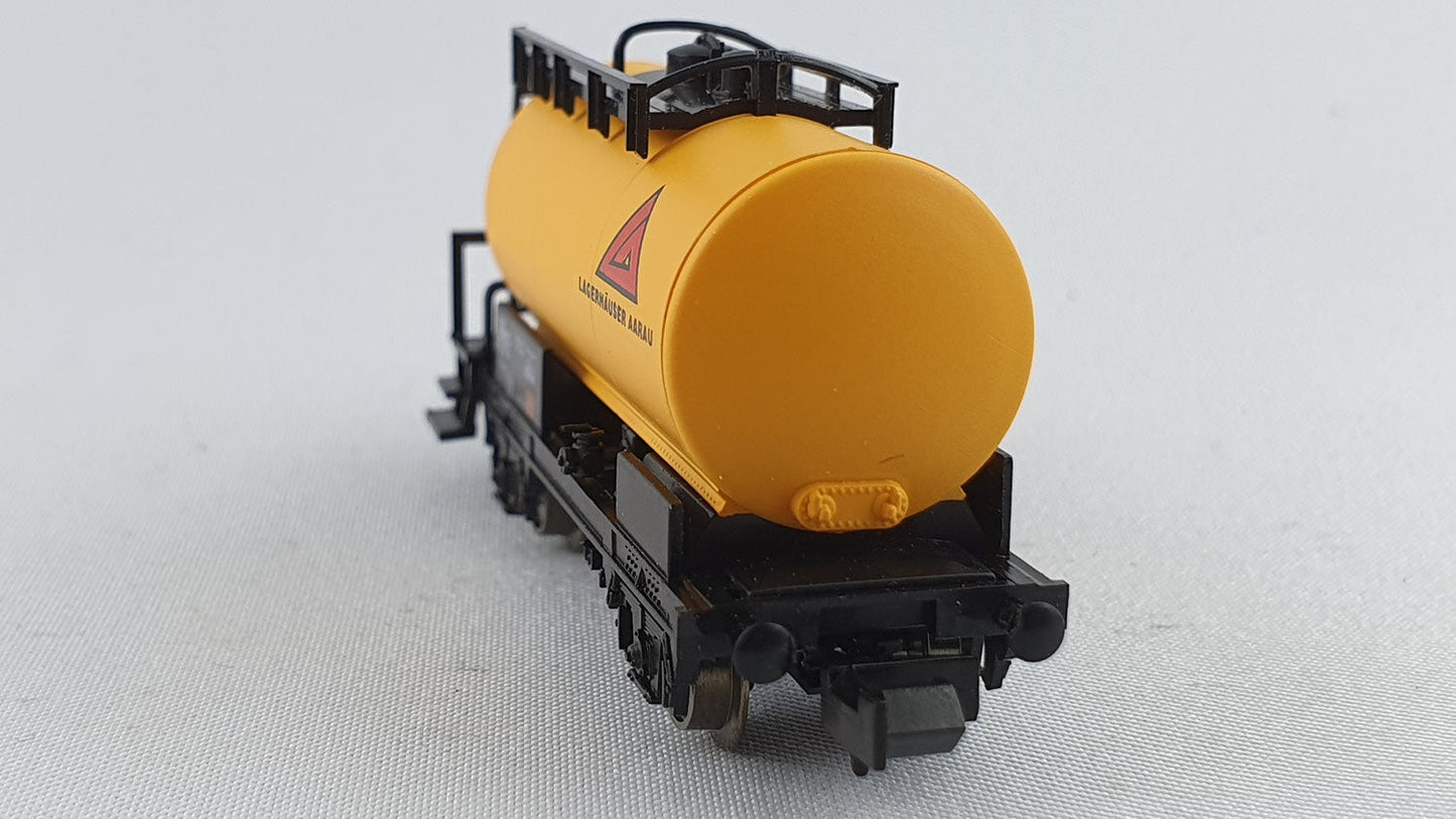 Minitrix 17102.912 SBB Kesselwagen "Lagerhäuser Aarau" OVP (DG127)