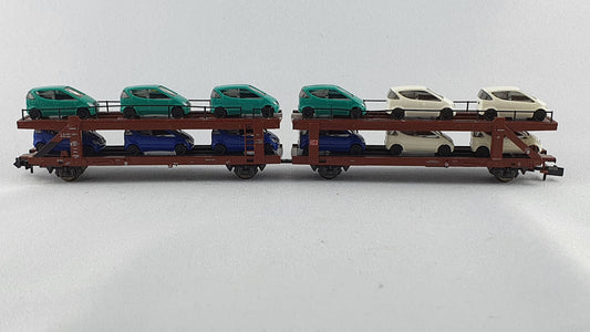 Minitrix 15207 DB Autotransporteinheit mit 12 Mercedes A-Klasse (DG75)