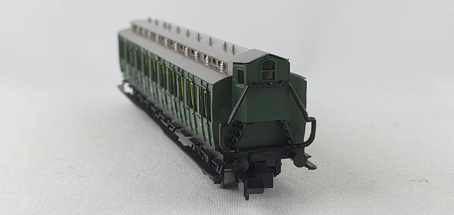 Arnold 3391 KPEV Abteilwagen 3. Kl. mit Brh grün 4-achsig OVP (E4264)