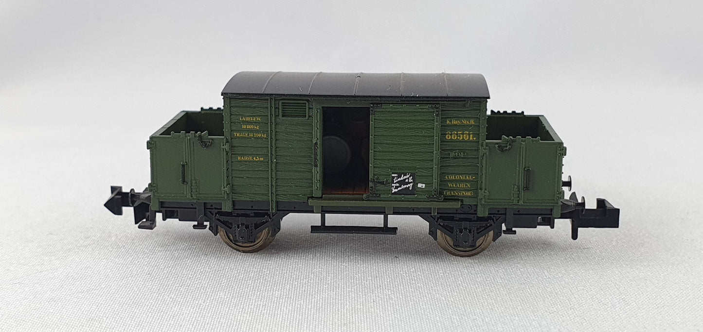 Minitrix 51 3212 00 K.Bay.Sts.B Kolonialwarenwagen OVP (DG285)