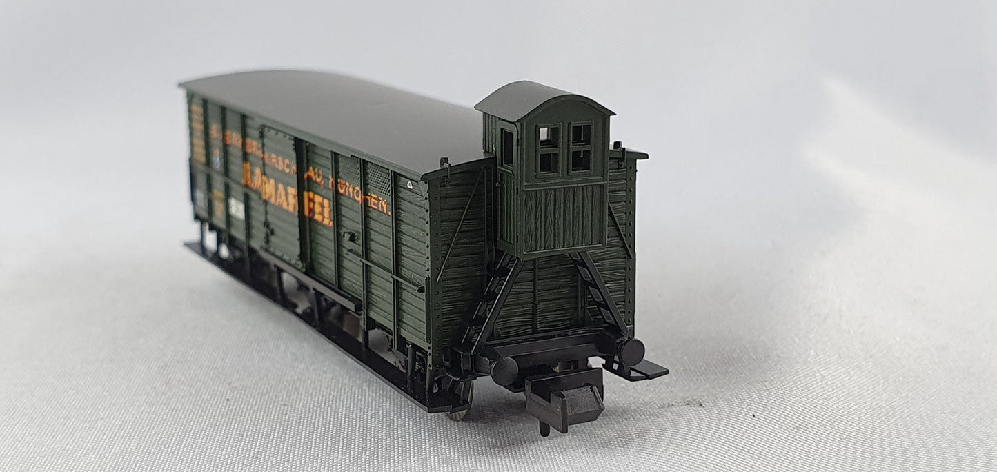 Minitrix 15953 K.Bay.Sts.B ged. Güterwagen 3-achsig J.A. Maffei Jahreswagen 2013 OVP (E3508)