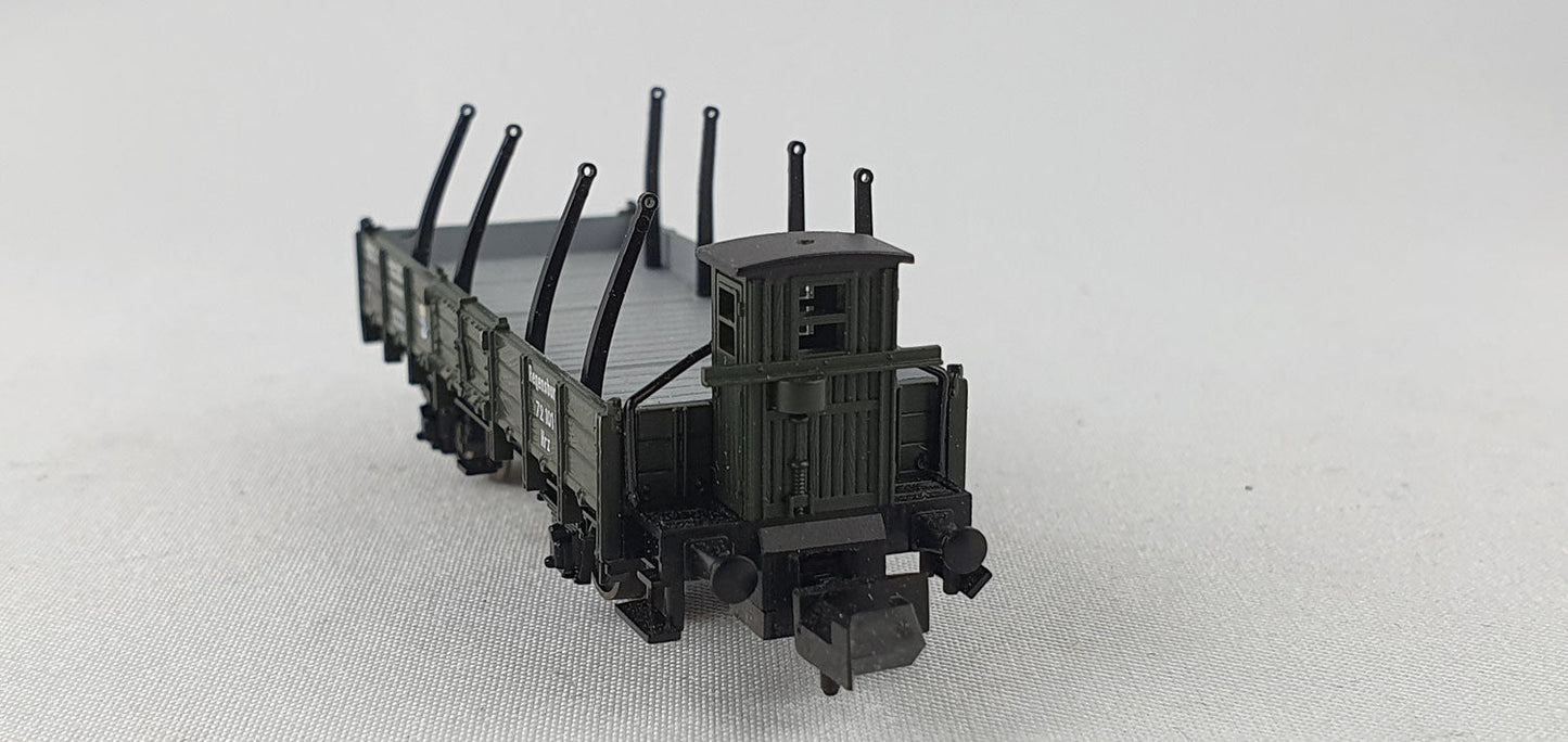 Minitrix 15042-02 K.Bay.Sts.B Niederbordwagen mit Brh (DG421)