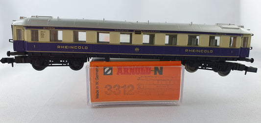 Arnold 3312 DRG express train carriage 1st class with kitchen "Rheingold" OVP (DP246) 
