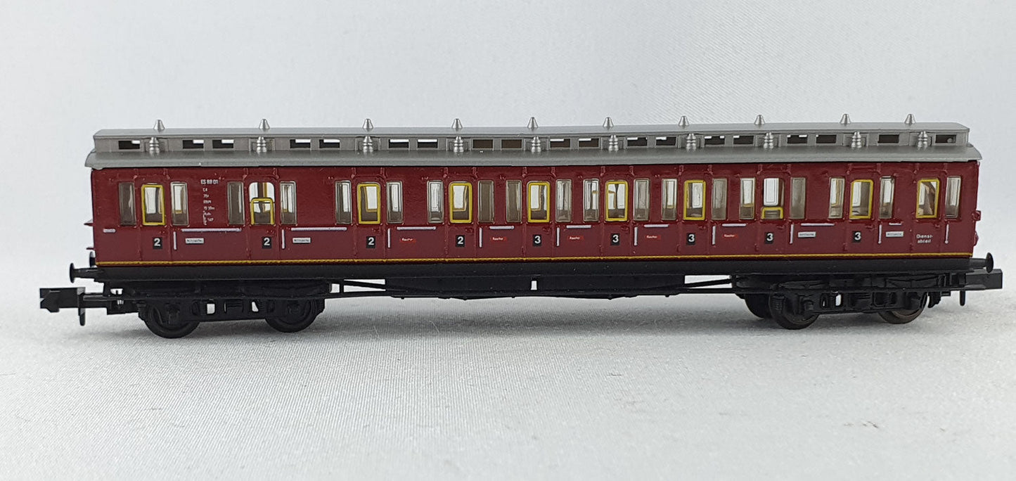 Arnold 2936 DB Steuer-Abteilwagen ES 88 2. / 3. Kl. rot OVP (DP356)