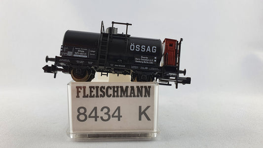 Fleischmann 8434 DRG Kesselwagen mit Bremserbühne "ÖSSAG" RARITÄT OVP (DG249)