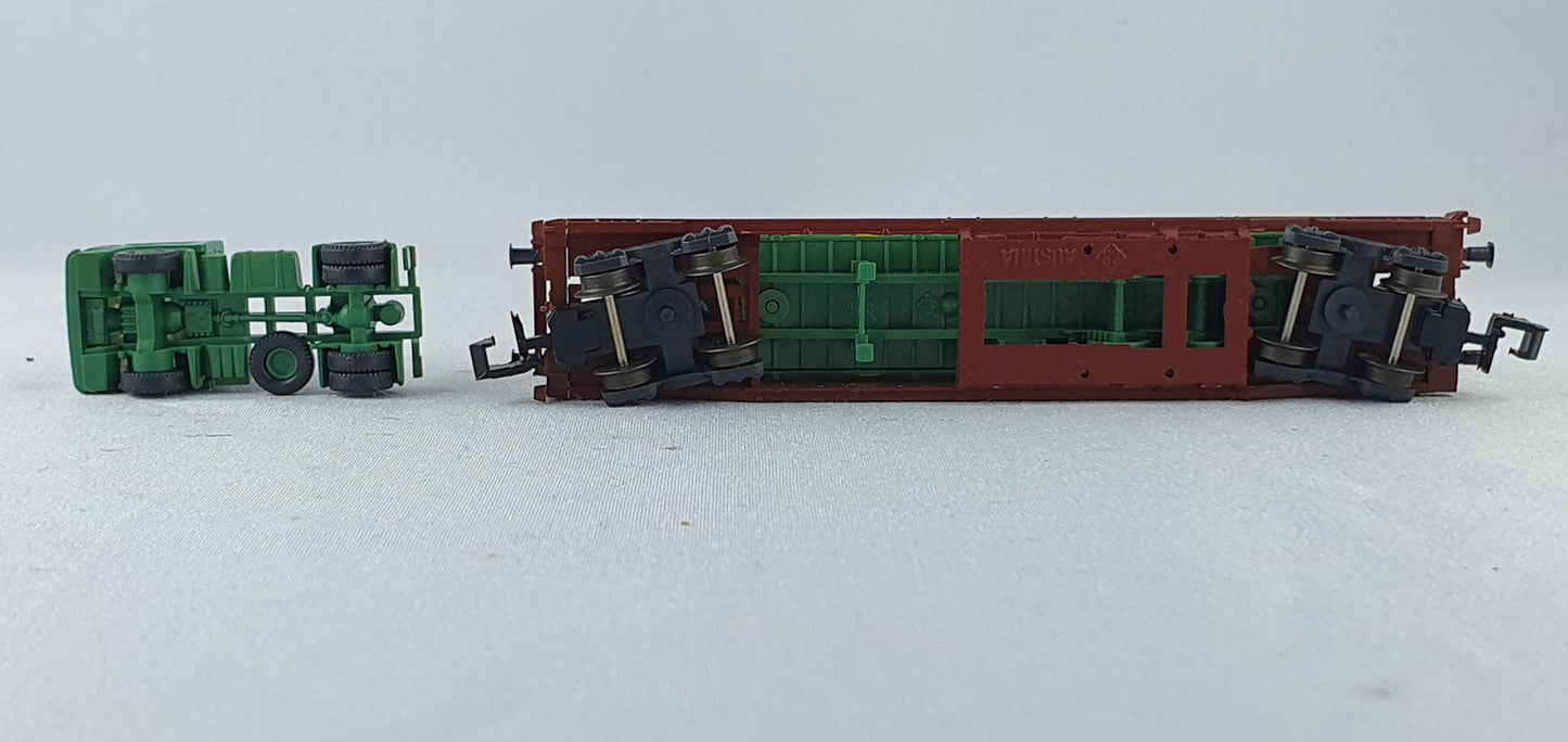 Roco 1904 DB Taschenwagen mit Auflieger "Schenker" OVP (CWG1)