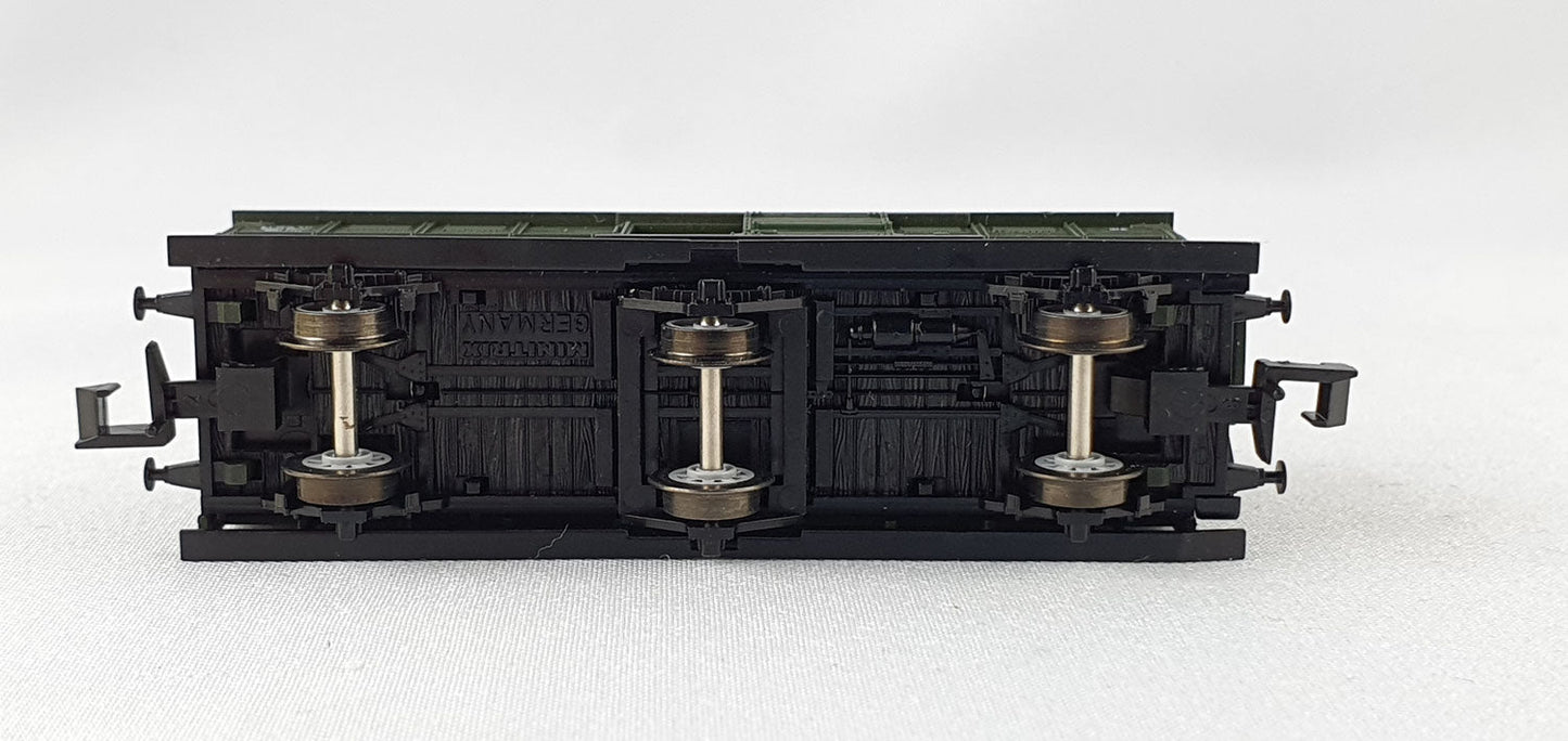 Minitrix 13269 K.Bay.Sts.B ged. Güterwagen mit Bremserhaus 3-achsig OVP (DG305)