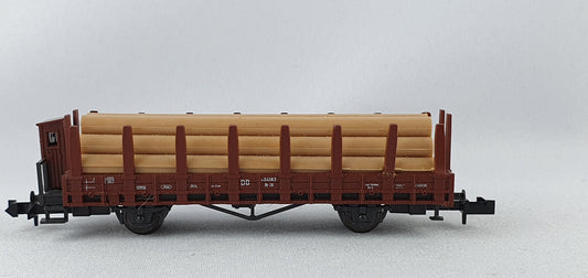 Wagon à ranchers Roco 2314B DB avec chargement Brh et tubes (DG493) 