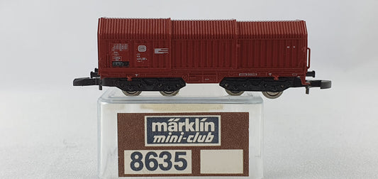Märklin 8635 DB Drehgestellwagen mit Teleskophauben OVP (EZW23)