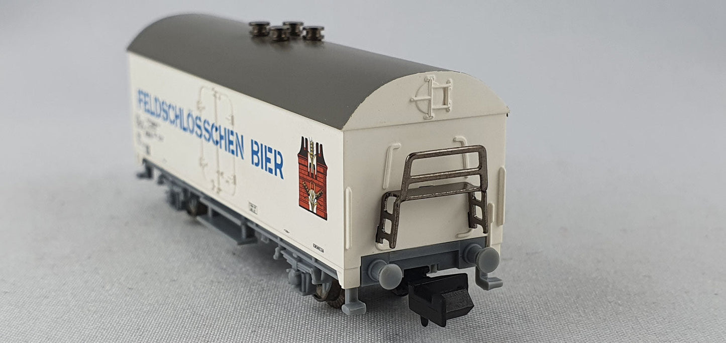 Minitrix 15644-02 SBB Bierwagen "Feldschlösschen Bier" OVP (DG530)