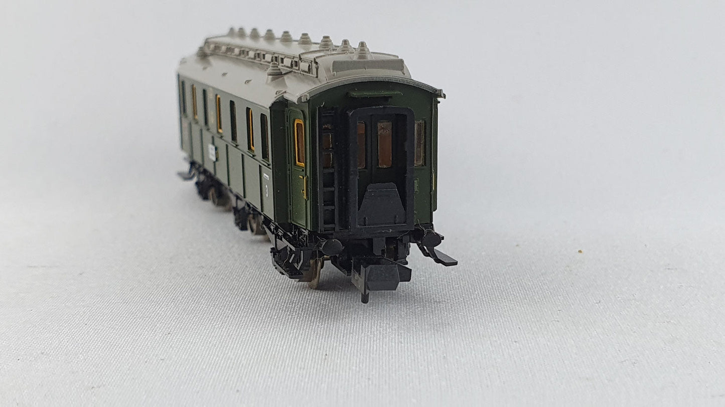 Minitrix 51 3166 00 DRG Schnellzugwagen 3. Kl. 3-achsig OVP (DP140)