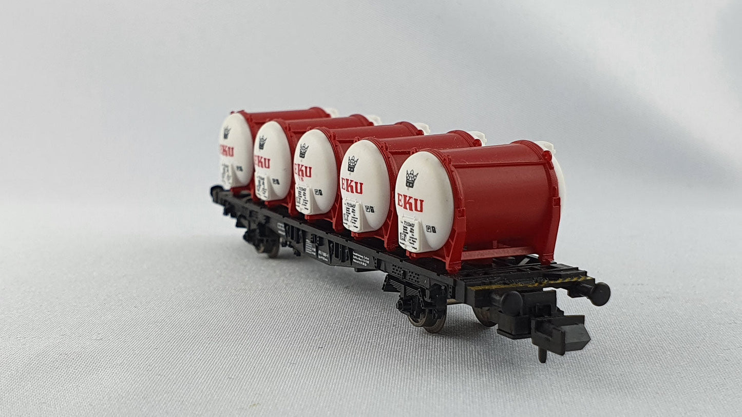 Fleischmann 8230 DB Behältertragwagen "EKU" (DG187)