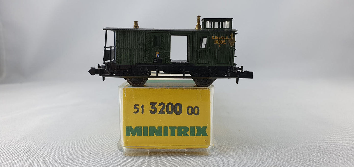 Minitrix 51 3200 00 K.Bay.Sts.B Personenzug Gepäckwagen OVP (DG272)