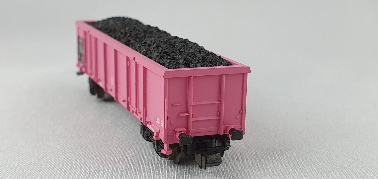 Roco 25169 SBB off.Güterwagen pink mit Kohleladung (DG823)
