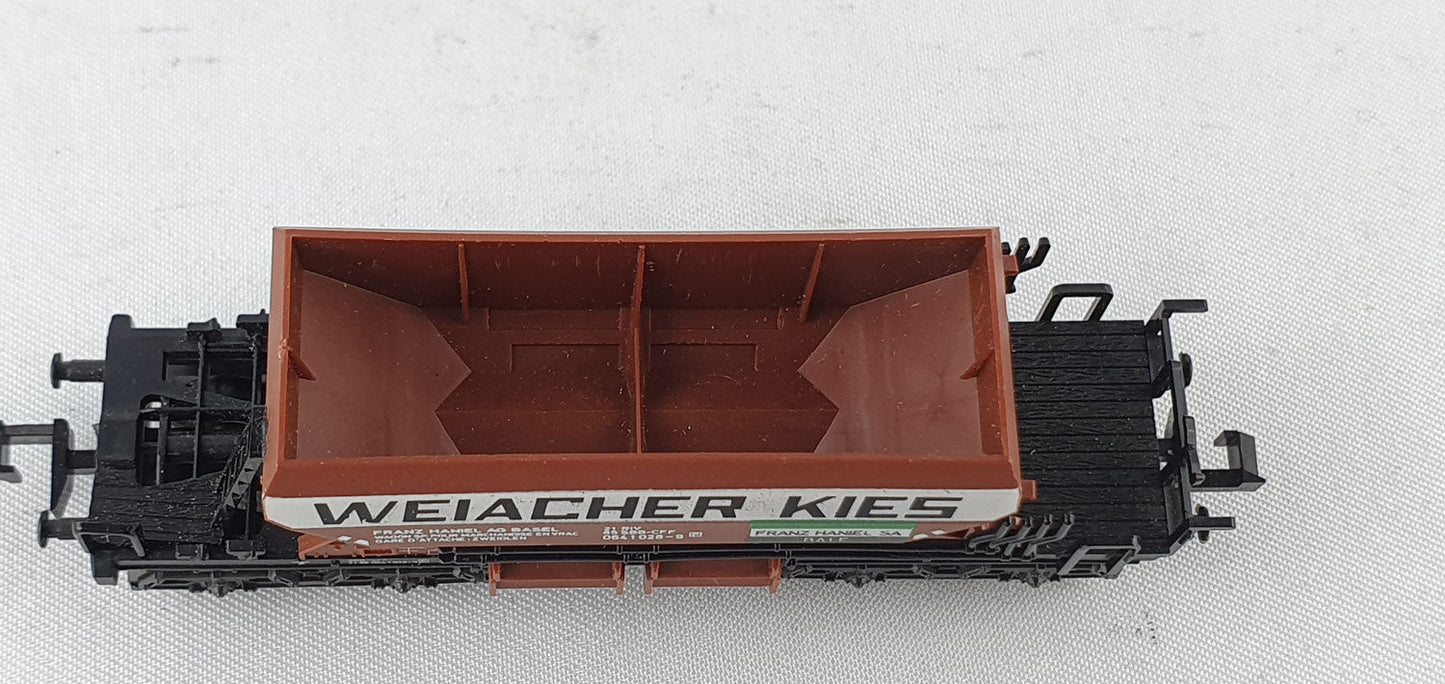 Minitrix 51 3294 00 SBB Selbstentladewgen "Weichacher Kies" (DG541)