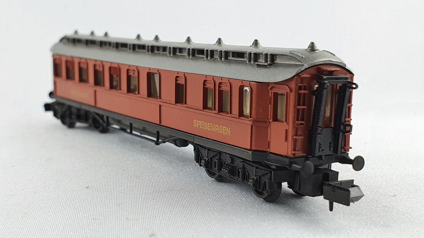 Voiture-restaurant Arnold 337 DRG, emballage d'origine, rouge (DP318) 