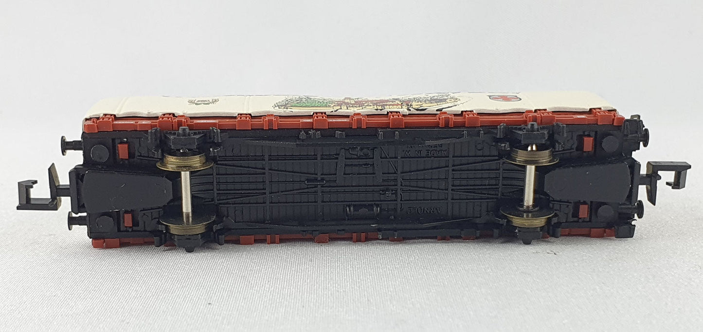 Arnold 4470 DB Rungenwagen mit Plane "Weltenburger Kloster Bräu" OVP (DG617)