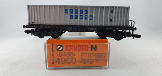 Arnold 4950 DB Contrainer carrying car "HAPAG LLOYD" orig. (DG636) 