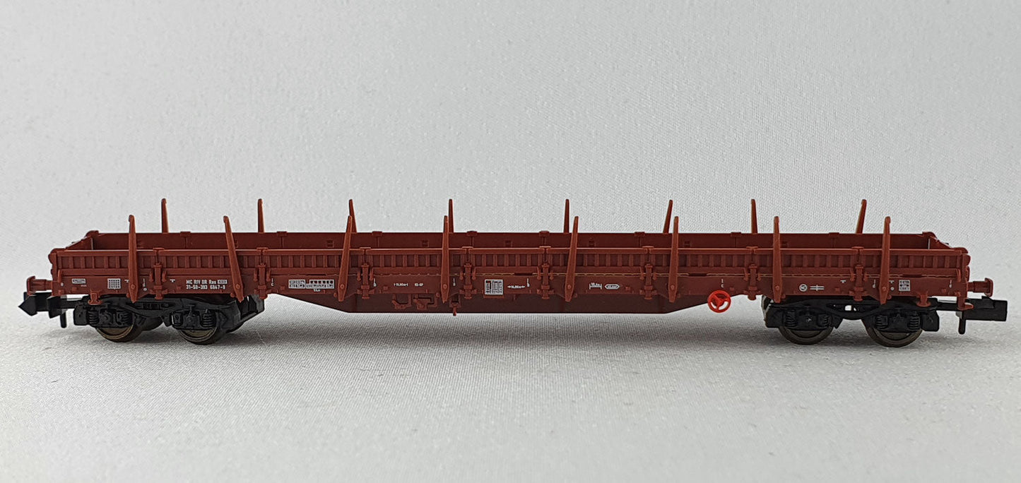 Fleischmann 8288 K DR Flatcar with Side Boards and Stakes, Original Packaging (DG441)