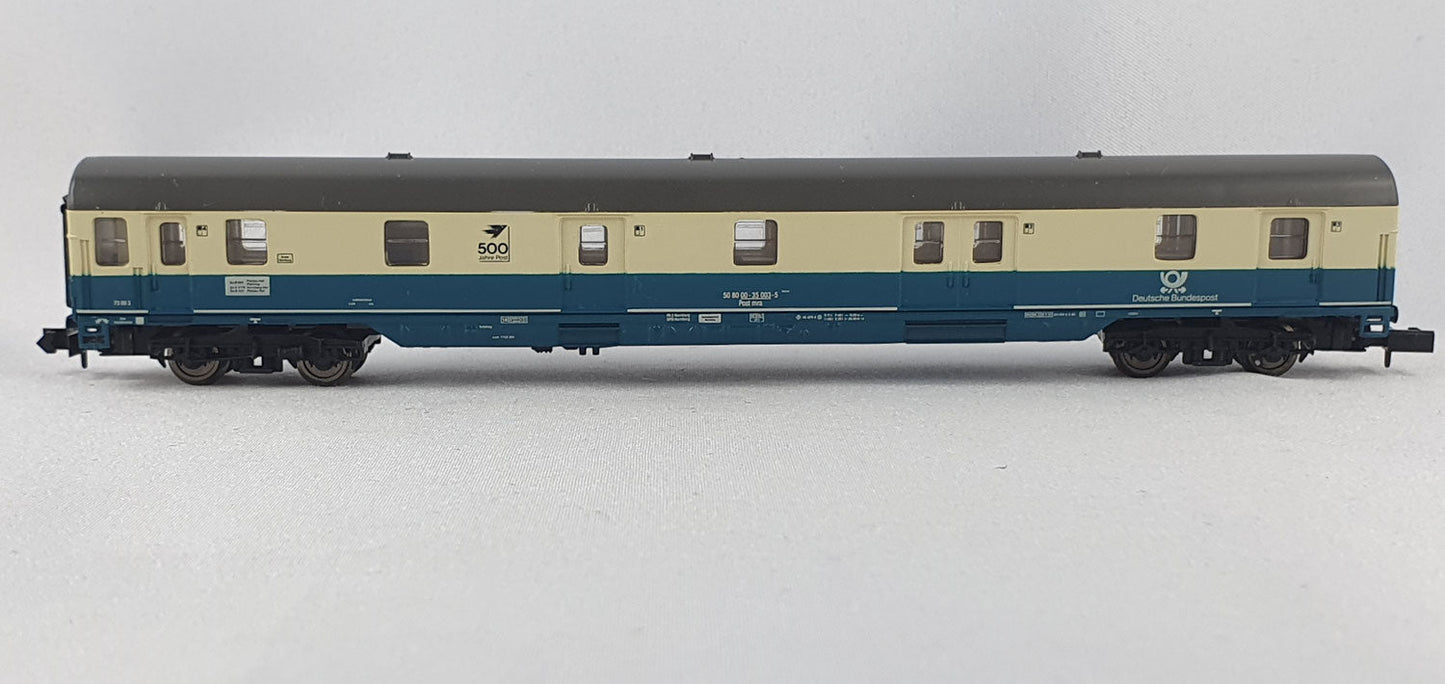 Arnold 3280 DBP Bahnpostwagen türkis/beige "500 Jahre Post" OVP (DP332)