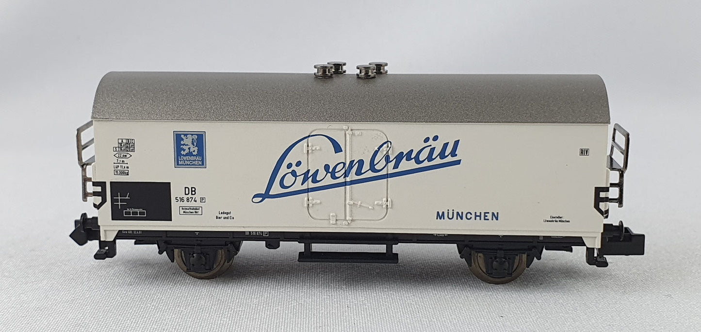 Minitrix 15194-01 DB Wagon à bière "Löwenbrau München" Boîte d'origine (DG322)