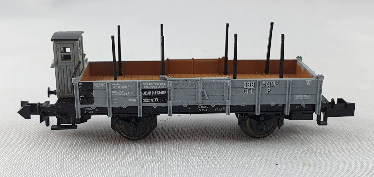Minitrix 13292 SBB Wagon plat "Jean Mesmer" OVP (AGW7)