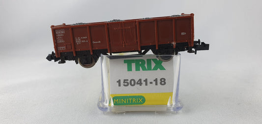 Minitrix 15041-18 DB Hochbordwagen mit Kohleladung OVP (E3763)