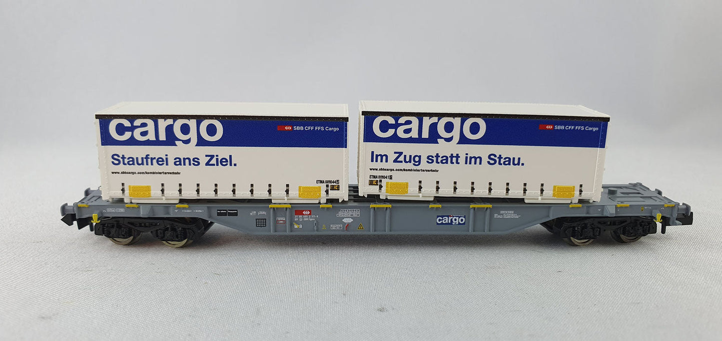Fleischmann 865244 SBB Container Tragwagen "Cargo" OVP (EB7)