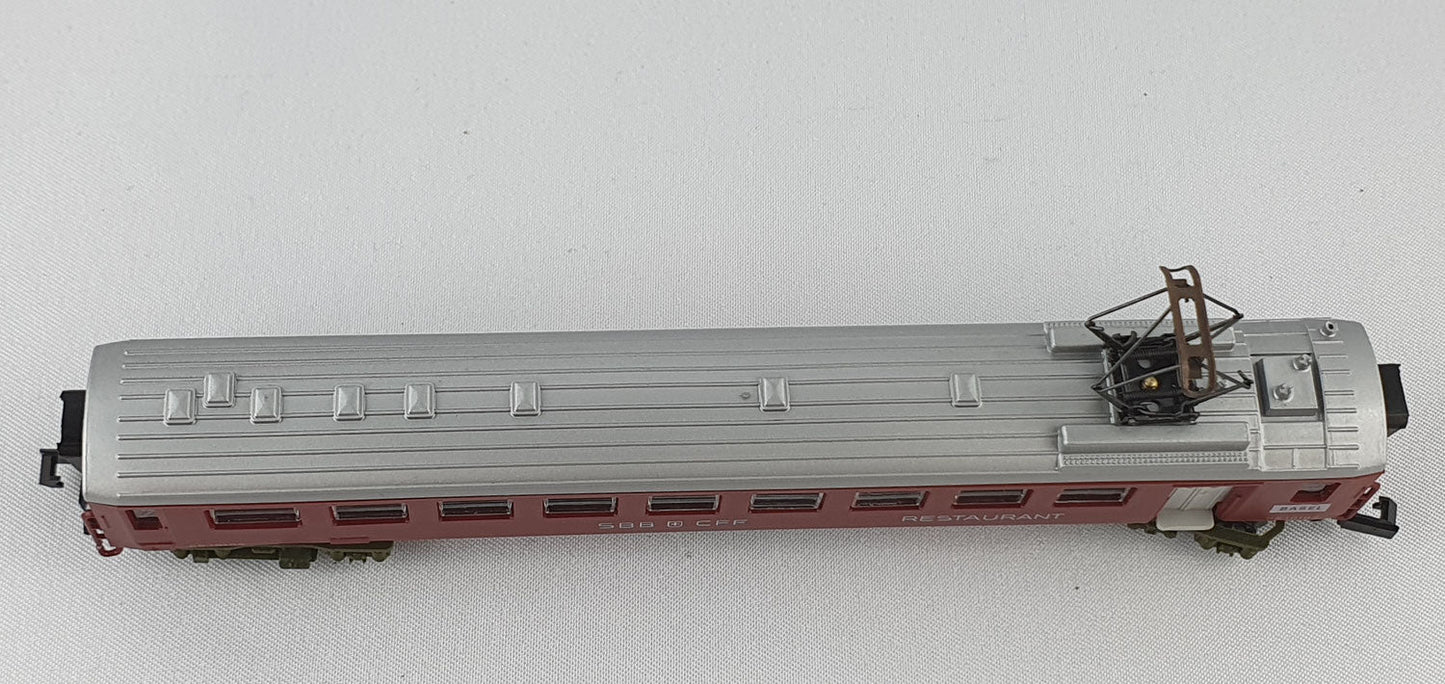 Arnold 3740 SBB dining car with pantograph OVP (E6966) 