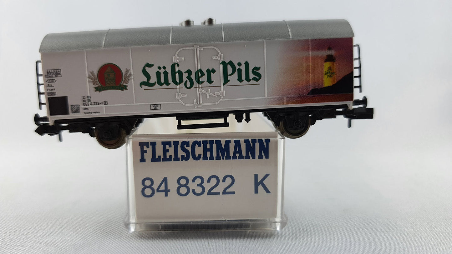 Fleischmann 848322 DB Kühlwagen "Lübzer Pils" Bierwagen "Exklusivmodell 2004" OVP (DG268)