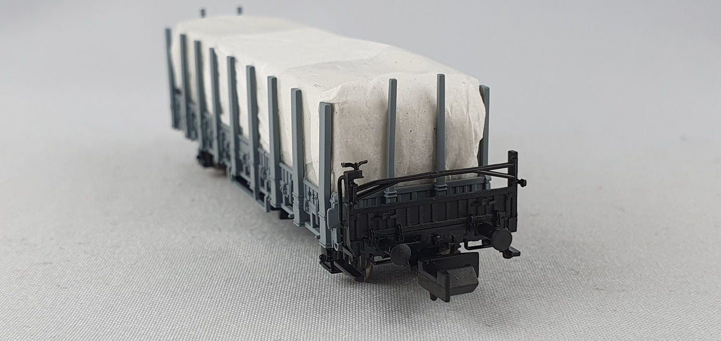 Minitrix 15644-17 SBB Rungenwagen mit 2 Kisten OVP (DG536)