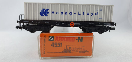 Arnold 4951 DB Contrainer Tragwagen "HAPAG LLOYD" OVP (DG637)