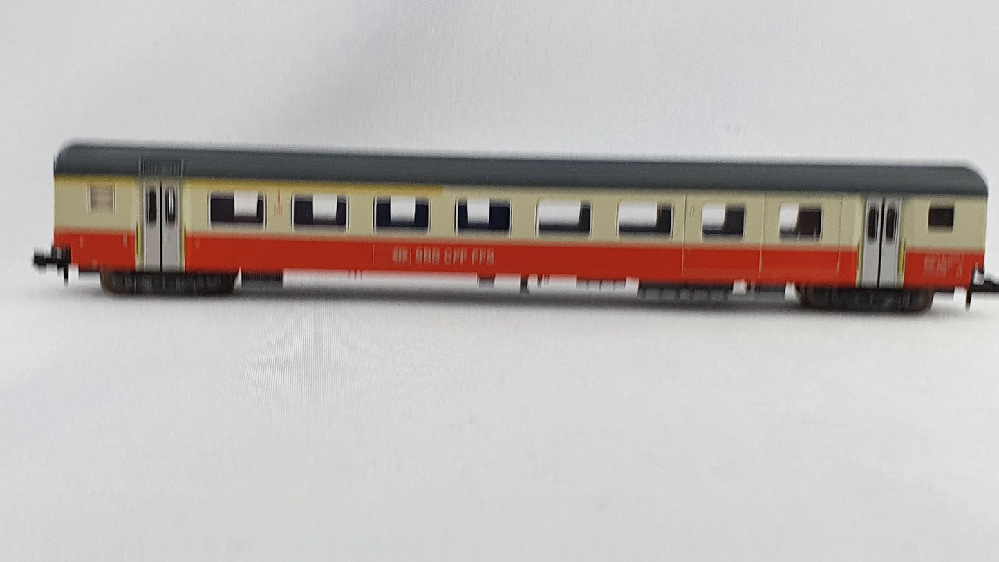 Minitrix 13322 SBB Swiss Express Wagen 1. Kl mit Gepäckabteil OVP (E6414)