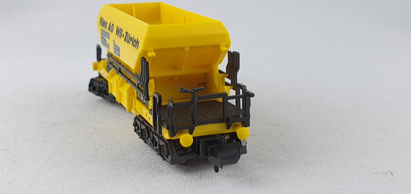 Minitrix 13691 SBB Selbstentladewagen gelb "Kies AG Wil-Zürich" 4-achsig OVP (AGW11)