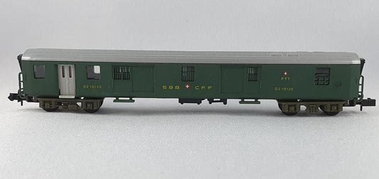 Arnold 3750 SBB Gepäckwagen mit Postabteil (DP553)
