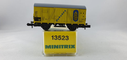 Minitrix 13523 DB refrigerator car yellow "Bananas" OVP (DG306) 