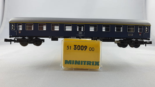 Minitrix 51 3009 00 DB Schnellzugwagen blau 2. Kl. OVP (DP159)
