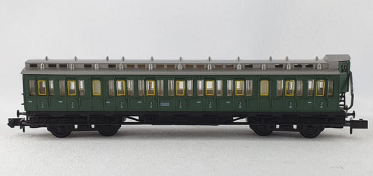 Arnold 3391 KPEV Abteilwagen 3. Kl. mit Brh grün 4-achsig (DP544)