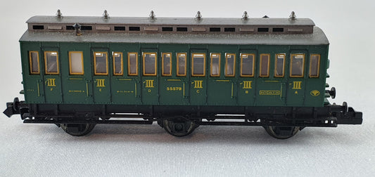 Voiture à compartiments 3e classe Fleischmann 8093 DRG, verte (FLP2) 