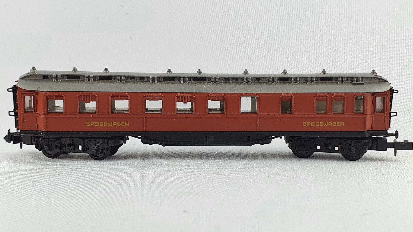 Voiture-restaurant Arnold 337 DRG, emballage d'origine, rouge (DP318) 