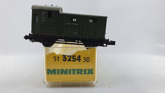 Minitrix 51 3254 30 DRG Güterzugs Begleitwagen OVP (WG1)